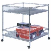 Good quality Wire shelf rack,rolling wire racks,wire racks on wheels